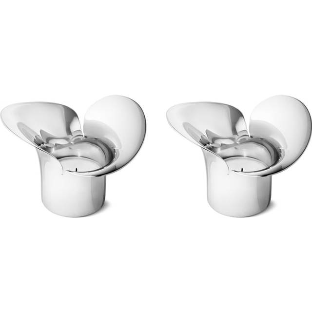 Billede af Georg Jensen Bloom Botanica 2 stk Fyrfadsstage 7.6cm 2stk